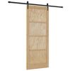vidaXL Cs&uacute;sz&oacute; ajt&oacute; ORKDAL Term&eacute;szetes 86 x 211 cm T&ouml;m&ouml;r Fenyőfa