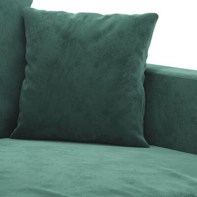 vidaXL sötétzöld bársony kanapéfotel 60 cm