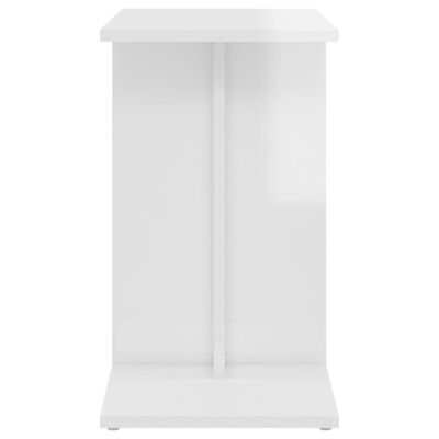 vidaXL magasfényű fehér forgácslap kisasztal 50 x 30 x 50 cm