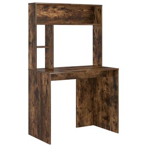 vidaXL Asztal F&uuml;st&ouml;lt t&ouml;lgy 91 x 50 x 149 cm Szerelt Fa