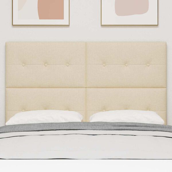 vidaXL Fejt&aacute;mla fejt&aacute;ml&aacute;val Kr&eacute;m 160 cm Műbőr