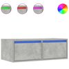 vidaXL TV szekr&eacute;ny LED vil&aacute;g&iacute;t&aacute;ssal beton sz&uuml;rke 75x35,5x25 cm