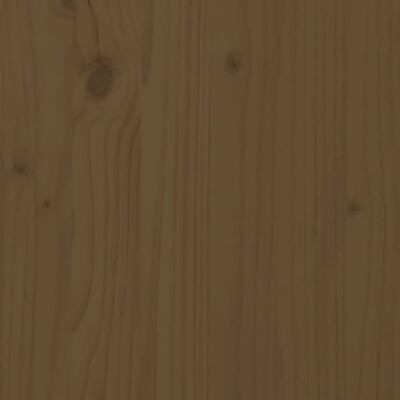 vidaXL mézbarna tömör fenyőfa kutyaágy 95,5x65,5x28 cm