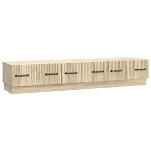 vidaXL TV szekr&eacute;ny fi&oacute;kkal Sonoma T&ouml;lgy 147 x 34,5 x 27 cm Szerelt Fa
