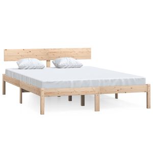 vidaXL Small Double t&ouml;m&ouml;r fa &aacute;gykeret 120 x 190 cm