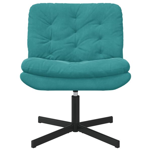 vidaXL Forgathat&oacute; Pihenősz&eacute;k T&uuml;rkiz 63 x 75 x 76 cm B&aacute;rsony