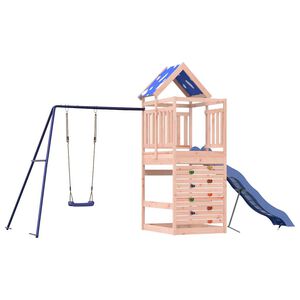 vidaXL t&ouml;m&ouml;r dugl&aacute;szfenyő k&uuml;lt&eacute;ri j&aacute;tsz&oacute;szett