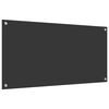 vidaXL Konyhai splashback Sötétszürke 100 x 50 x 0,6 cm edzett üveg