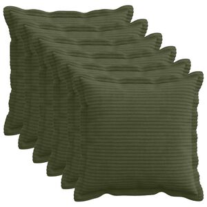 vidaXL P&aacute;rna huzat 6 db HOUTEN Z&ouml;ld 30 x 30 cm cord