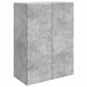vidaXL Fali szekr&eacute;ny Betonsz&uuml;rke 66 x 34,5 x 90 cm Szerelt Fa