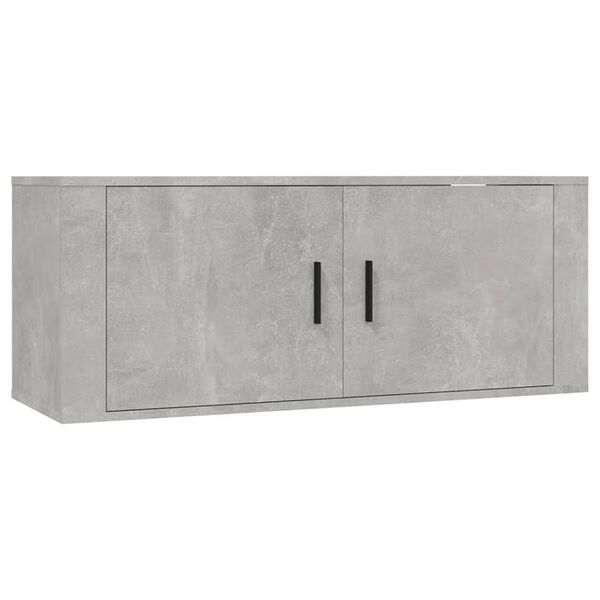 vidaXL 2 db betonsz&uuml;rke fali TV-szekr&eacute;ny 100 x 34,5 x 40 cm