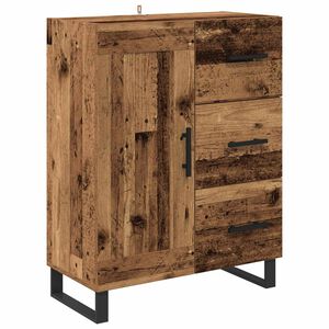 vidaXL Sz&eacute;f fi&oacute;kkal &Ouml;reg fa 69,5 x 34 x 90 cm Műszaki fa &eacute;s vas