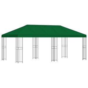 vidaXL Oldalfalas pavilon 6 x 3 m Z&ouml;ld Poli&eacute;szter &eacute;s ac&eacute;l 190