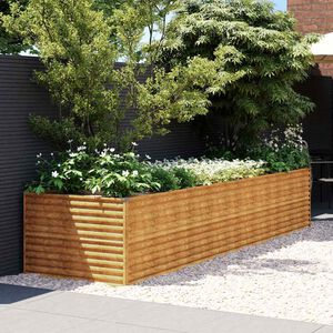 vidaXL corten ac&eacute;l kerti magas&aacute;gy&aacute;s 386x100x69 cm