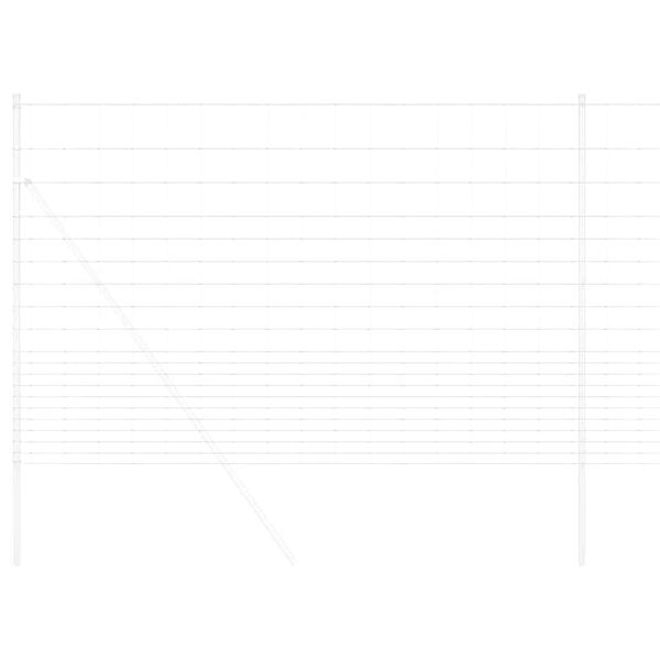 vidaXL Legelőkerítés Szürke 1.6 x 10 m Acél