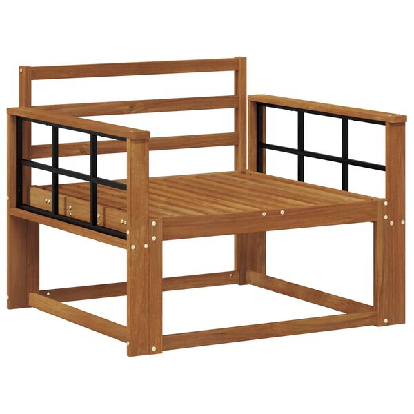 vidaXL K&uuml;lt&eacute;ri k&ouml;z&eacute;pső kanap&eacute; T&ouml;m&ouml;r Ak&aacute;cfa Term&eacute;szetes