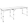 vidaXL &Ouml;sszecsukhat&oacute; &Aacute;ll&iacute;that&oacute; Alum&iacute;nium Kemping asztal 180 x 60 cm