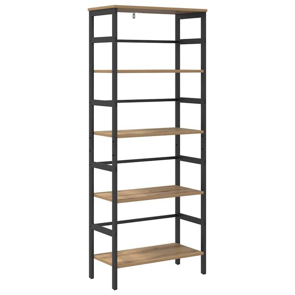 vidaXL K&ouml;nyvespolc Artisan t&ouml;lgy 60 x 29,5 x 149 cm Faanyag