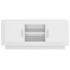 vidaXL feh&eacute;r magasf&eacute;nyű szerelt fa TV-szekr&eacute;ny 102x35x45 cm