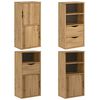 vidaXL 4 db tömörfa fenyőfa oldalsó szekrény ODDA 40x24x79 cm