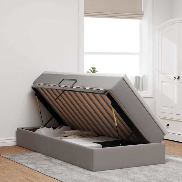 vidaXL &Aacute;gy t&aacute;rol&oacute;val &eacute;s matraccal T&oacute;psz&iacute;nű 90 x 190 cm Poli&eacute;szter