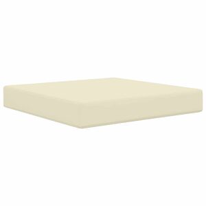 vidaXL K&uuml;lt&eacute;ri kanap&eacute; p&aacute;rna Kr&eacute;m 60 x 60 x 8 cm Poli&eacute;szter