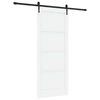 vidaXL Cs&uacute;sz&oacute; ajt&oacute; ORKDAL 86 x 211 cm Szerelt Fa Feh&eacute;r &eacute;s Fekete