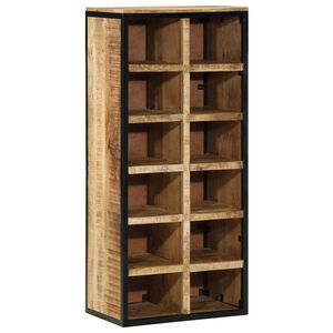 vidaXL Cipőszekr&eacute;ny 50 x 30 x 110 cm T&ouml;m&ouml;r Mang&oacute;f&aacute;t Barna
