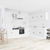 vidaXL 14 darabos konyhaszekrény szett Porto fehér színű műfa