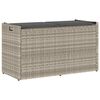 vidaXL vil&aacute;gossz&uuml;rke polyrattan k&uuml;lt&eacute;ri t&aacute;rol&oacute;pad p&aacute;rn&aacute;val 100 cm