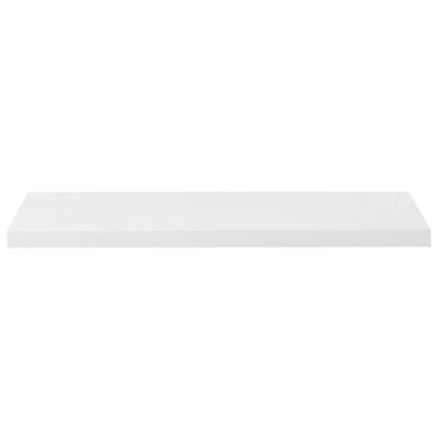 vidaXL 4 db magasfényű fehér MDF lebegő fali polc 90 x 23,5 x 3,8 cm