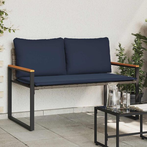 vidaXL pad p&aacute;rn&aacute;val Sz&uuml;rke &eacute;s s&ouml;t&eacute;tk&eacute;k 115 x 65 x 72 cm Rattan