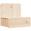 vidaXL &Eacute;jjeli asztal fi&oacute;kkal Barna 44 x 32,5 x 40 cm T&ouml;m&ouml;r fenyőfa