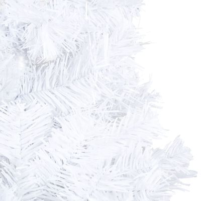 vidaXL fehér megvilágított műkarácsonyfa vastag ágakkal 240 cm