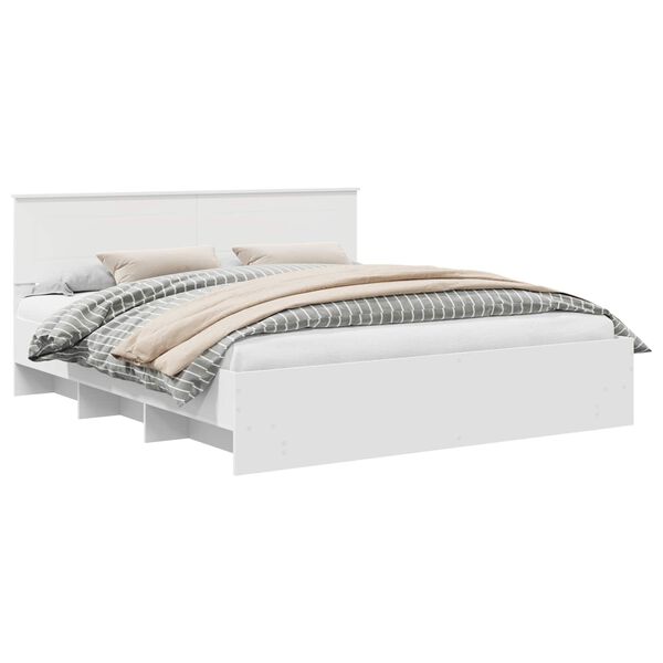 vidaXL &Aacute;gykeret fejt&aacute;ml&aacute;val Feh&eacute;r 200 x 200 cm Faanyag