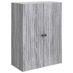 vidaXL Fali szekr&eacute;ny Sz&uuml;rke Sonoma 66 x 34,5 x 90 cm Szerelt Fa