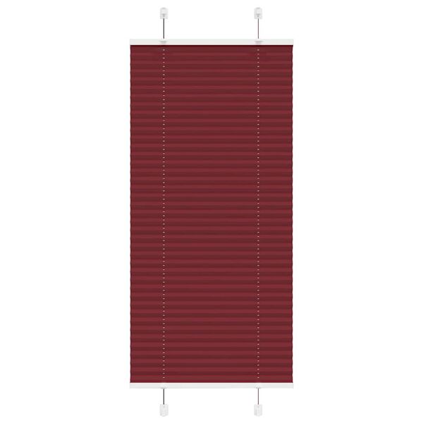 vidaXL pliszírozott redőny Bordeaux piros 60x100 cm Szövetszélesség