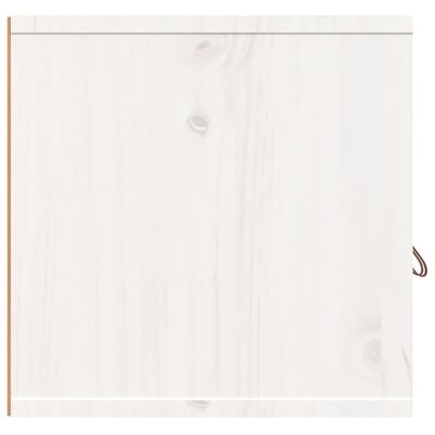 vidaXL fehér tömör fenyőfa faliszekrény 80 x 30 x 30 cm