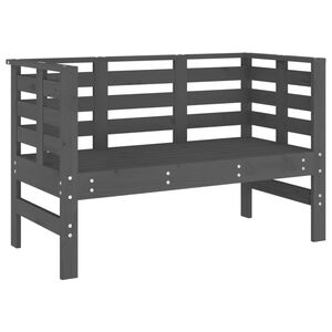 vidaXL sz&uuml;rke t&ouml;m&ouml;r fenyőfa kerti pad 111,5 x 53 x 71 cm