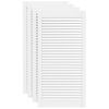 vidaXL 4 db feh&eacute;r t&ouml;m&ouml;r fenyőfa lamell&aacute;s szekr&eacute;nyajt&oacute; 99,3 x 49,4 cm