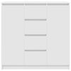 vidaXL feh&eacute;r szerelt fa t&aacute;lal&oacute;szekr&eacute;ny fi&oacute;kos 100,5x35x98,5 cm