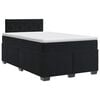 vidaXL Boxspring &aacute;gy matraccal Fekete 120 x 190 cm B&aacute;rsony