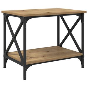 vidaXL Oldal asztal Artisan t&ouml;lgy 55 x 38 x 45 cm Faanyag