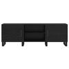 vidaXL TV szekr&eacute;ny Fekete t&ouml;lgy 150 x 30 x 50 cm Faanyag