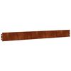 vidaXL 10 db rugalmas corten ac&eacute;l gyepszeg&eacute;ly 10 x 103 cm