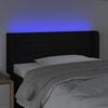 vidaXL fekete sz&ouml;vet LED-es fejt&aacute;mla 83 x 16 x 78/88 cm