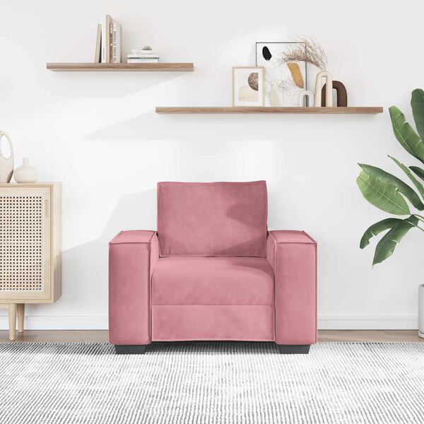 vidaXL r&oacute;zsasz&iacute;n b&aacute;rsony kanap&eacute;fotel 100x78x84 cm