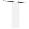 vidaXL Cs&uacute;sz&oacute; ajt&oacute; ORKDAL 73,5 x 211 cm Szerelt Fa Feh&eacute;r &eacute;s Fekete