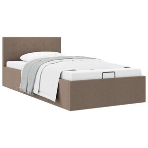vidaXL t&oacute;psz&iacute;nű sz&ouml;vet &aacute;gykeret hidraulikus t&aacute;rol&oacute;val 90 x 200 cm