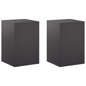 vidaXL N&ouml;v&eacute;ny&aacute;llv&aacute;ny 2 pcs Fekete 40 x 40 x 60 cm Ac&eacute;l